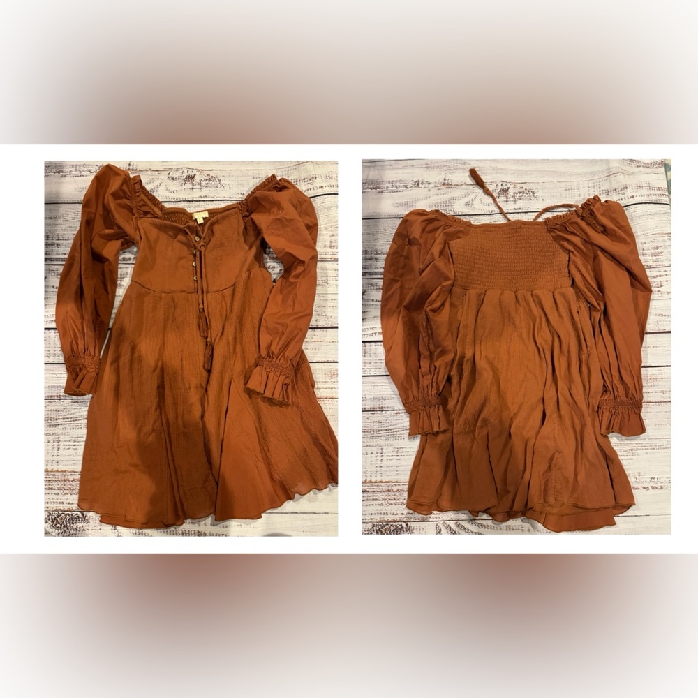 Chelsea & Violet Kids Casual Dress in Warm Brown
